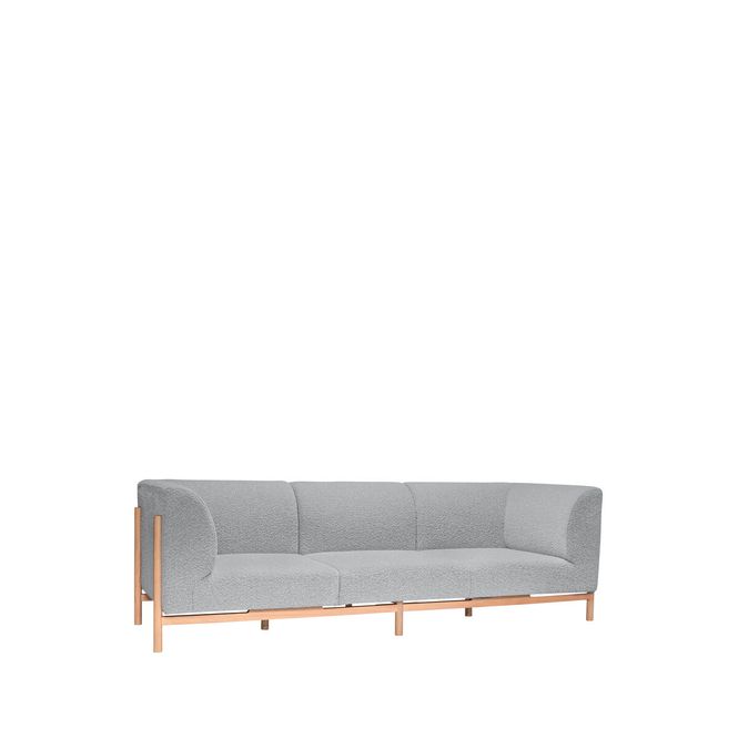 Hovedbilde Hübsch Moment Sofa 3-Seter Grå/Natur