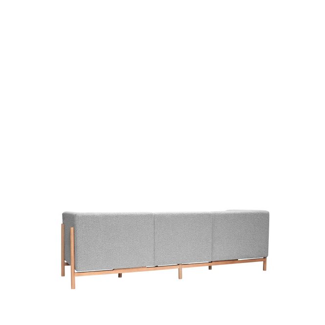 Hovedbilde Hübsch Moment Sofa 3-Seter Grå/Natur