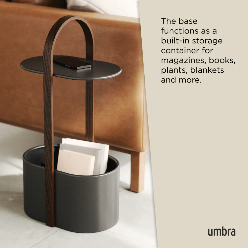 Umbra Bellwood sidebord med oppbevaring sort valnøtt