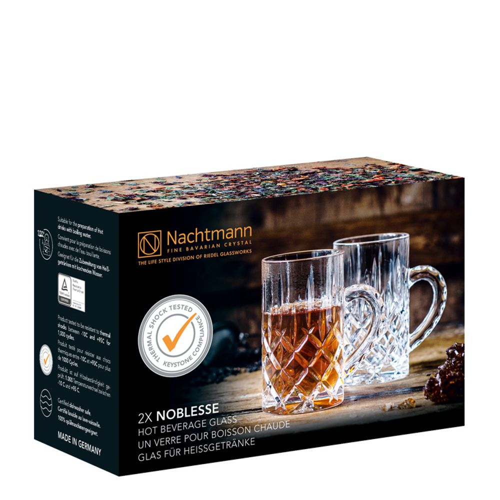 Nachtmann Noblesse Teglass med hank, 250ml, 2pk