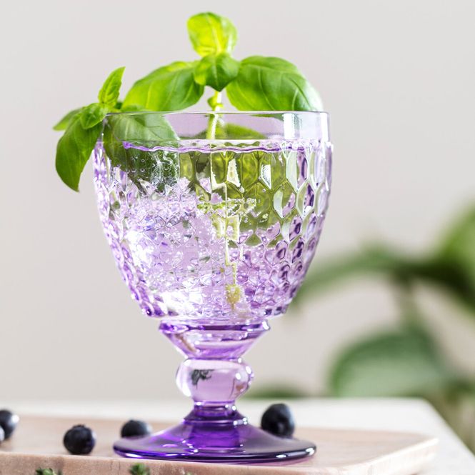 Hovedbilde Villeroy & Boch Boston Hvitvinsglass mørk lilla ...
