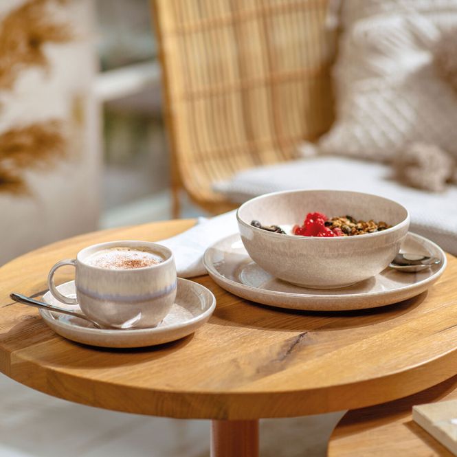 Hovedbilde Villeroy & Boch Perlemor Sand skål til kaffekopp ...