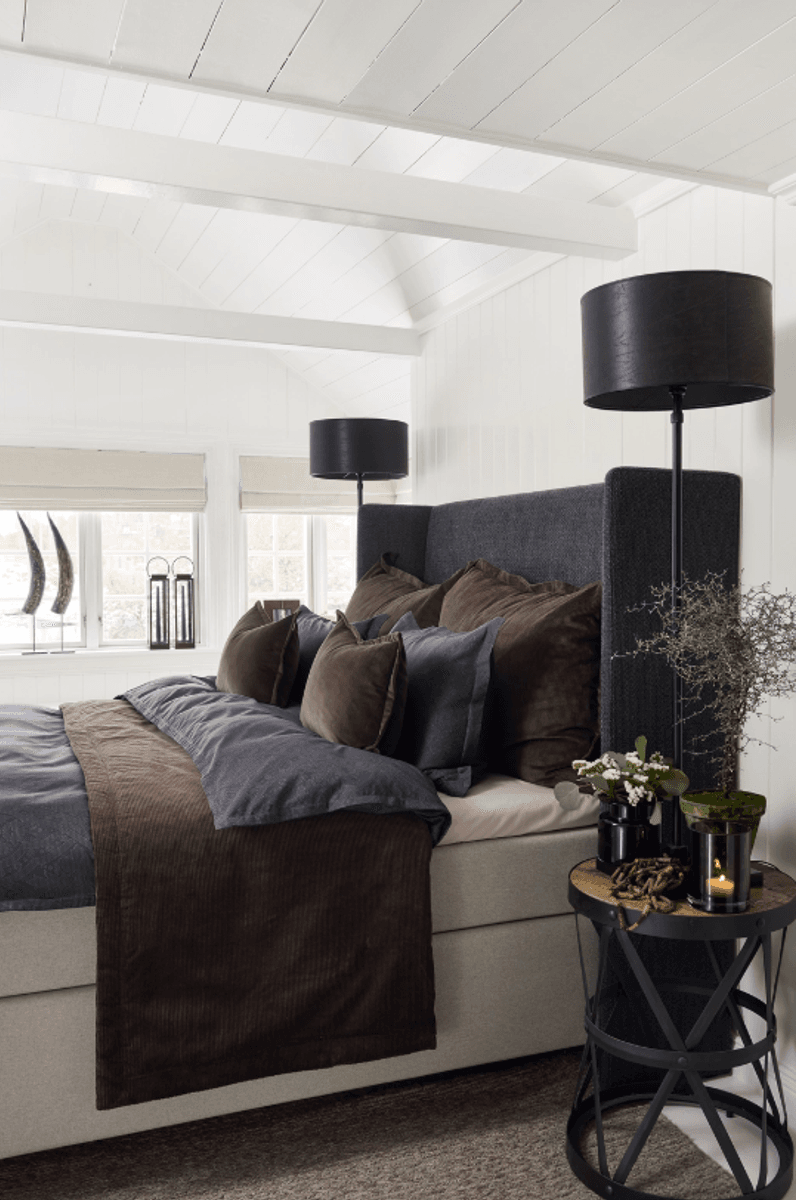 Halvor Bakke Frogner sengesett 140×200 cm/50×70 cm  Blå/Midnight Blue