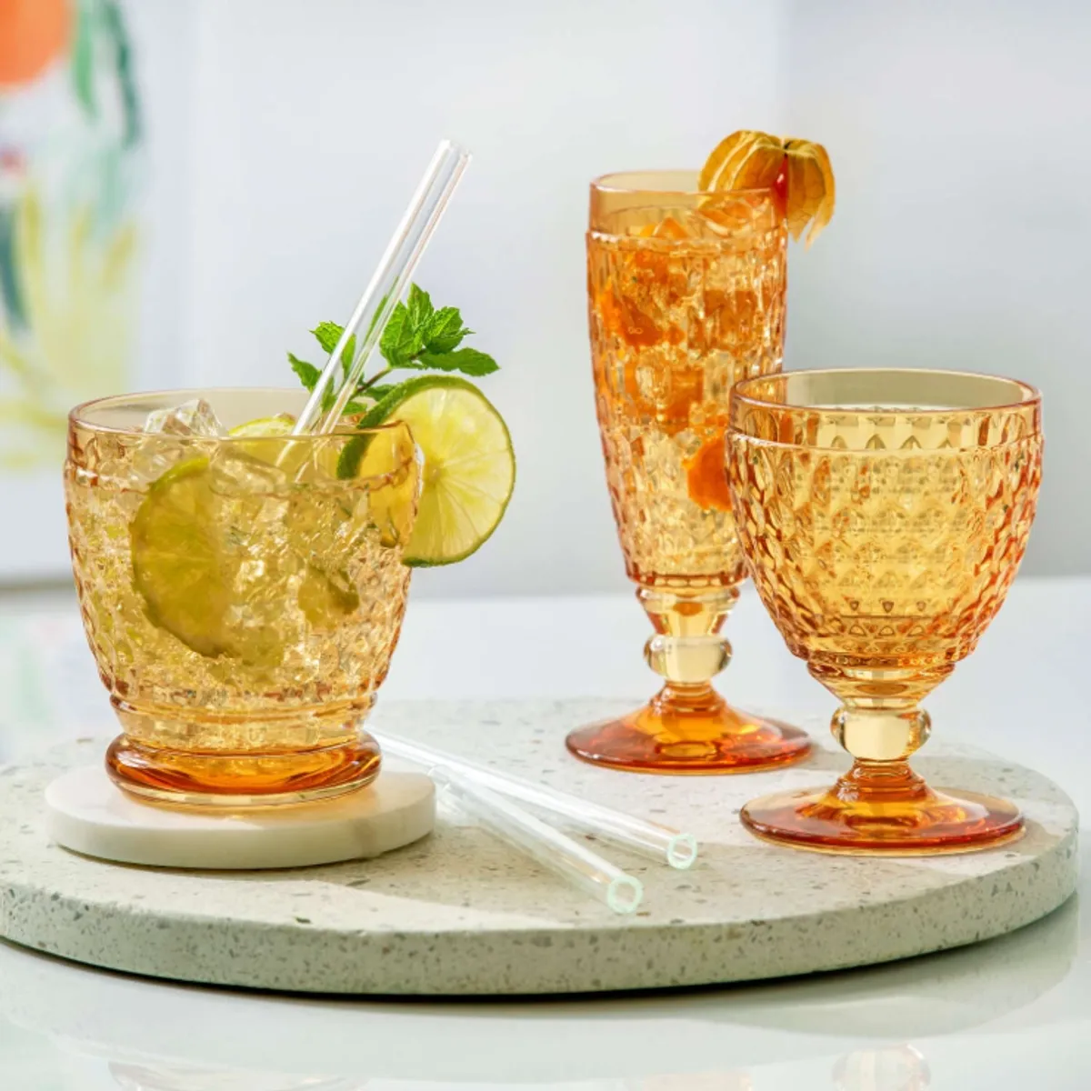 Villeroy & Boch Boston Hvitvinsglass 125 ml Gul