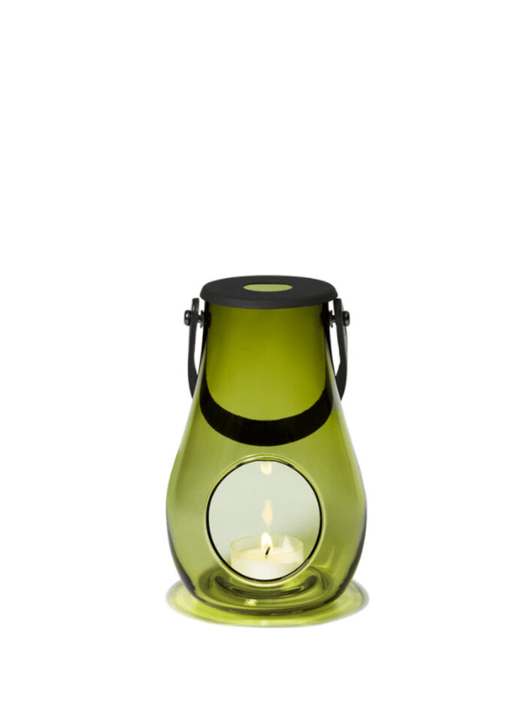 Holmegaard Design with Light Lanterne Olivengrønn H16,5 cm