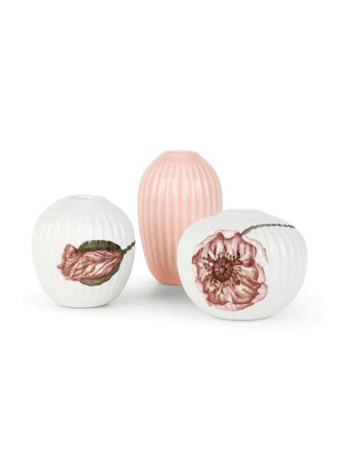 Hovedbilde Kähler Hammershøi Poppy Vase Mini 3 stk