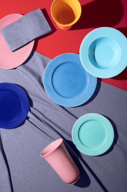 Hovedbilde Lyngby Porcelæn Rhombe Color Middagstallerken Blå ...