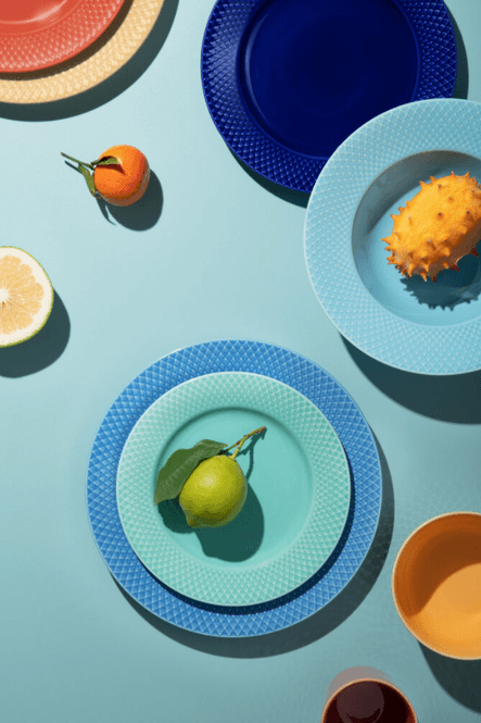 Hovedbilde Lyngby Porcelæn Rhombe Color Middagstallerken Blå ...
