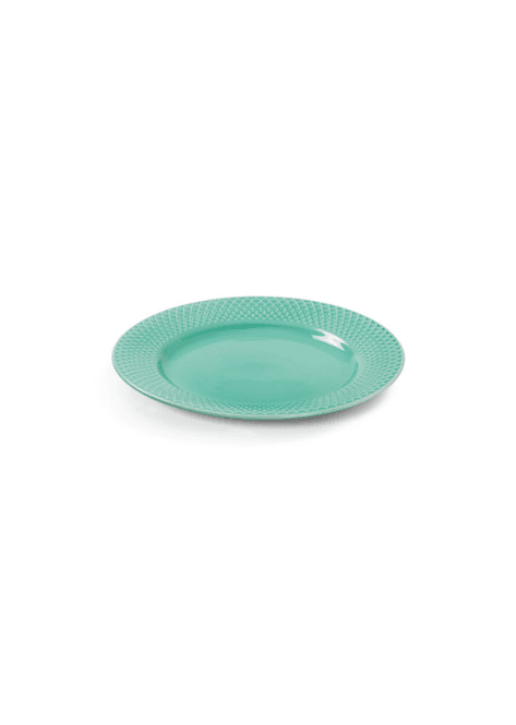Hovedbilde Lyngby Porcelæn Rhombe Color Asjett Aqua Ø21 cm