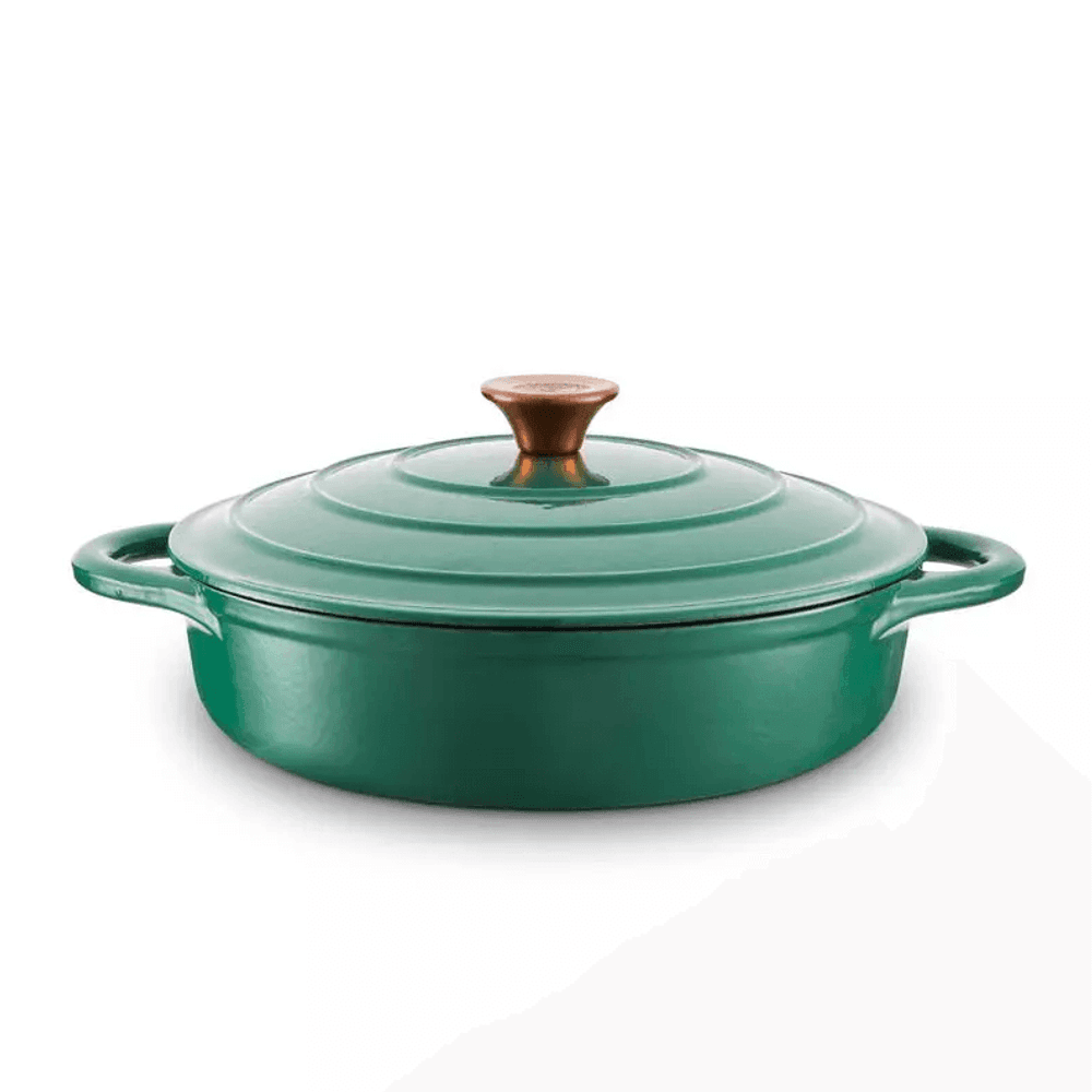 Barbary & Oak Lav Støpejernsgryte Grønn 28 cm