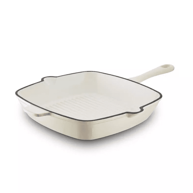 Hovedbilde Barbary & Oak Støpejern Grillpanne Kremhvit 26cm
