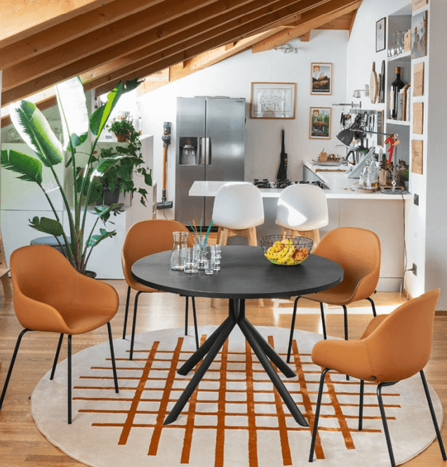 Hovedbilde Connubia Giove spisebord D120 sort