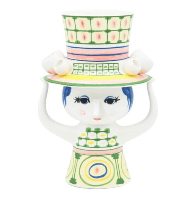 Hovedbilde Bjørn Wiinblad lady with hat vase 24,5 cm