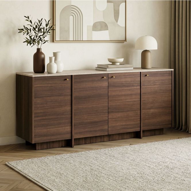 Hovedbilde Nordure Varen konsollbord – Travertine / Milano ...