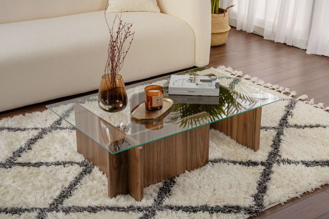 Hovedbilde Nordure Flavio sofabord – Venezia Walnut