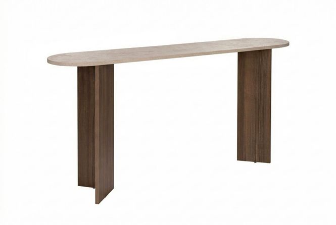 Hovedbilde Nordure Sira skjenk – Travertine/Venezia Walnut