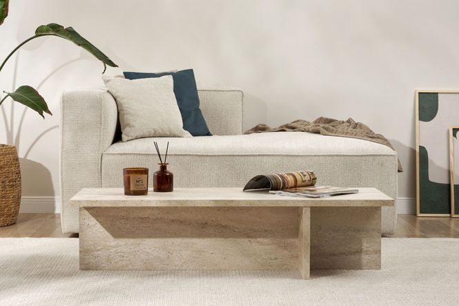 Hovedbilde Nordure Harbor sofabord – Travertine