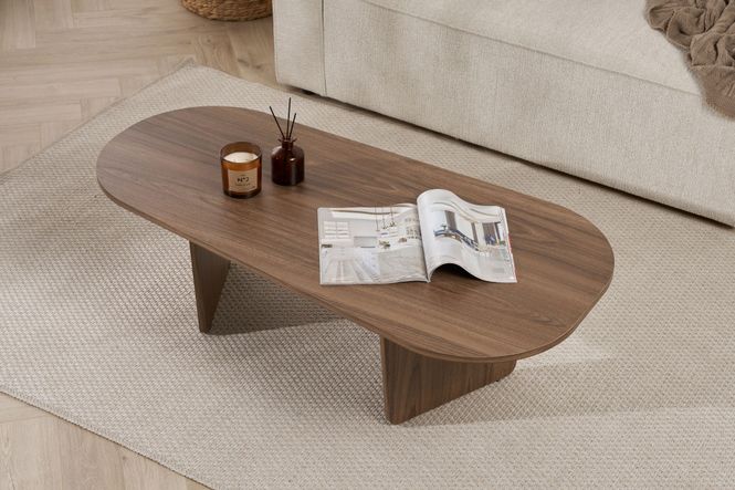 Hovedbilde Nordure Ovalis sofabord – Venezia Walnut