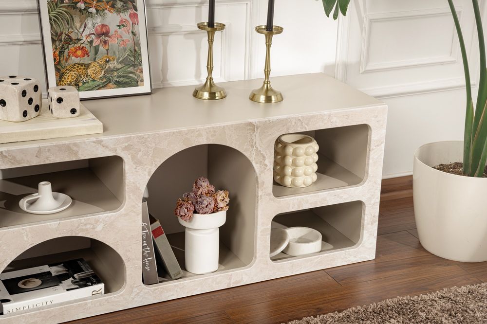Nordure Ferlis konsollbord – Travertine / Traverten Marble / Sandstone