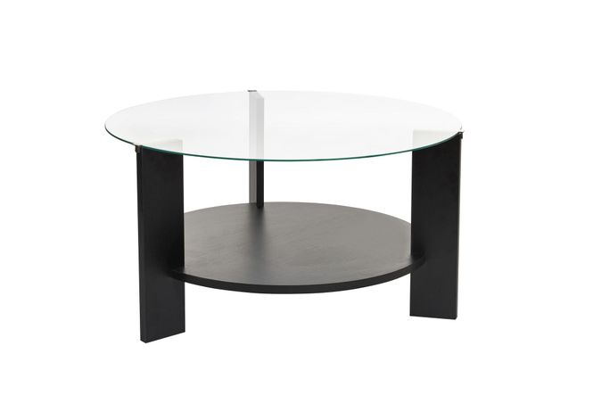Hovedbilde Nordure Clara sofabord – Wood Black / transparent