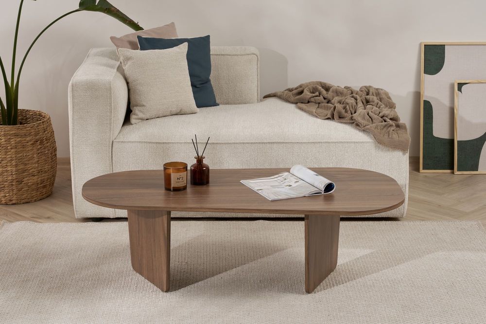 Nordure Ovalis sofabord – Venezia Walnut