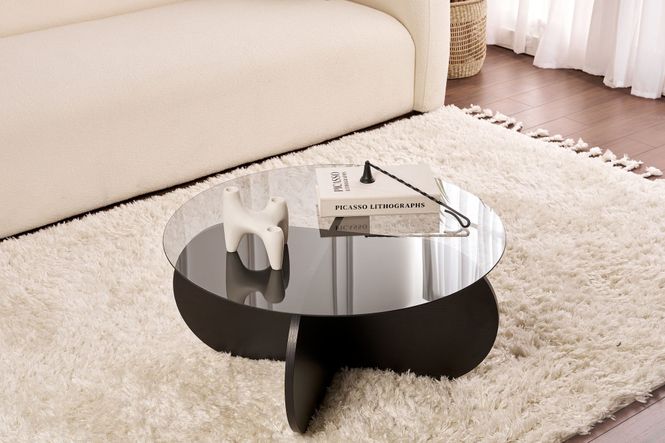 Hovedbilde Nordure Aeris sofabord – Wood Black / Fume
