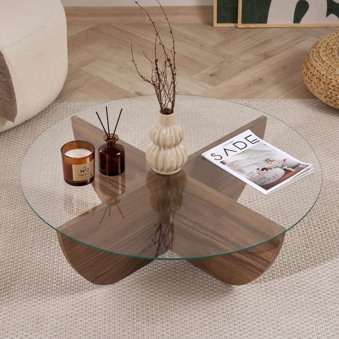 Hovedbilde Nordure Liya sofabord – Venezia Walnut