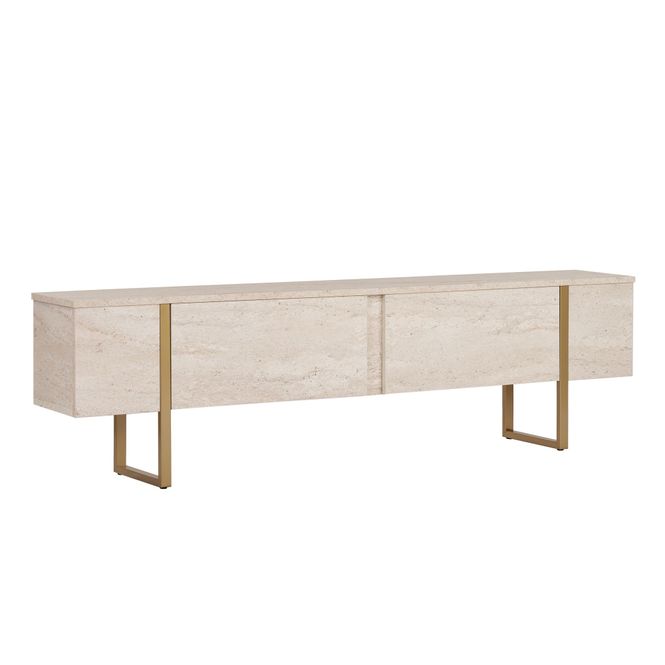 Hovedbilde Nordure Onera TV-benk – Travertine/gull