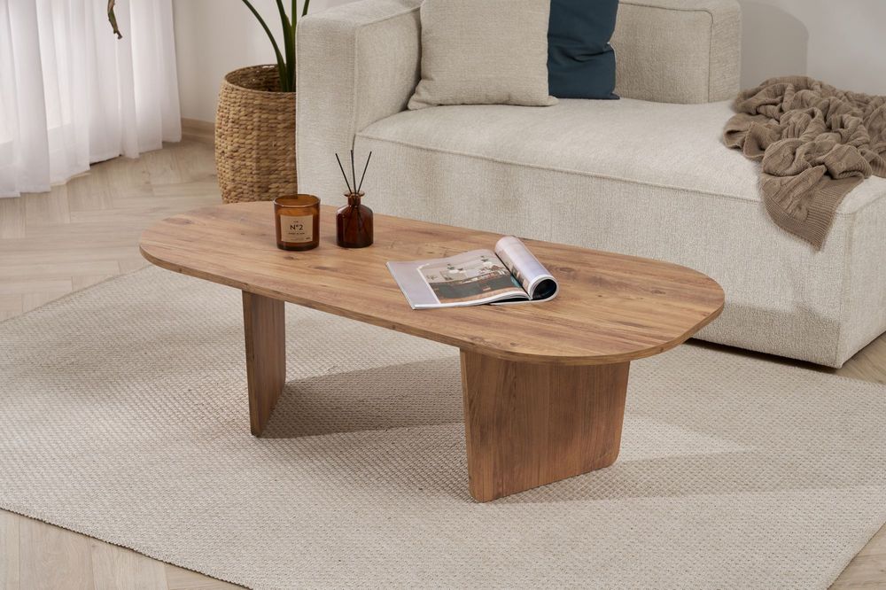 Nordure Ovalis sofabord – Atlantic Pine