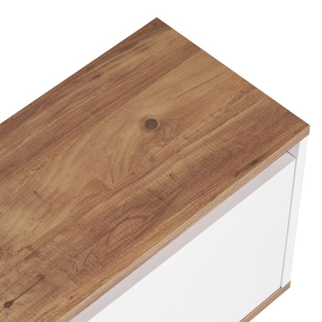 Hovedbilde Nordure Sentinel TV-benk – Atlantic Pine/hvit