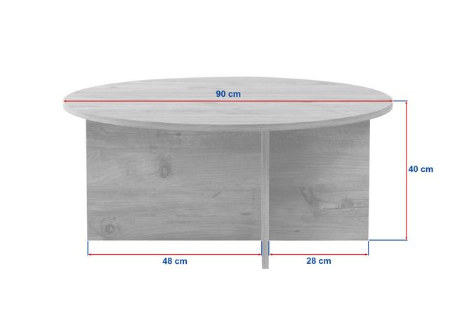 Hovedbilde Nordure Soleil sofabord – Atlantic Pine