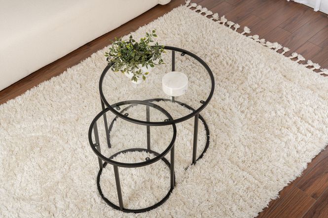 Hovedbilde Nordure Aurum sofabordsett – 60 / 42 / svart / ...