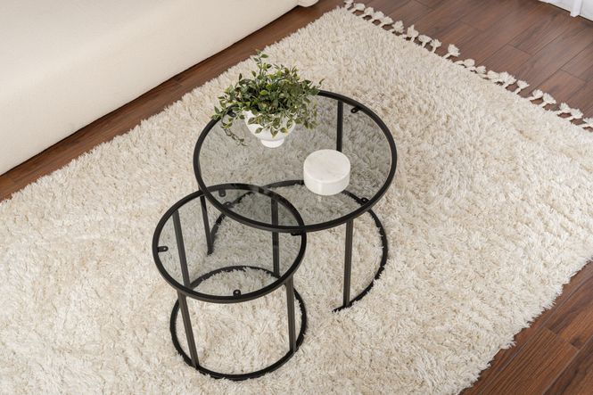 Hovedbilde Nordure Aurum sofabordsett – 60 / 42 / svart / ...