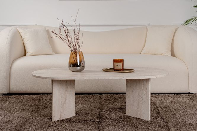 Hovedbilde Nordure Sable sofabord – Travertine