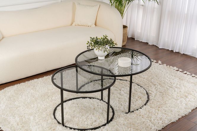 Hovedbilde Nordure Aurum sofabordsett – 80 / 60 / svart / ...
