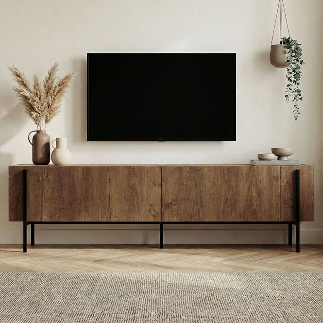 Hovedbilde Nordure Nexus TV-benk – Kafkas Oak / svart