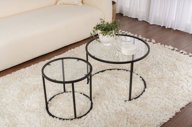 Hovedbilde Nordure Aurum sofabordsett – 60 / 42 / svart / ...