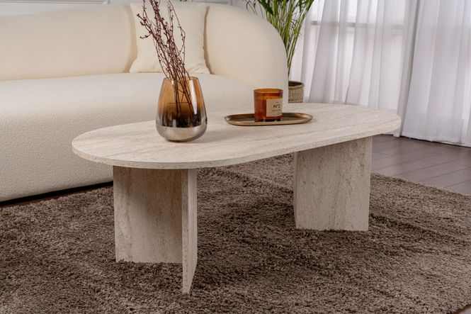 Hovedbilde Nordure Sable sofabord – Travertine