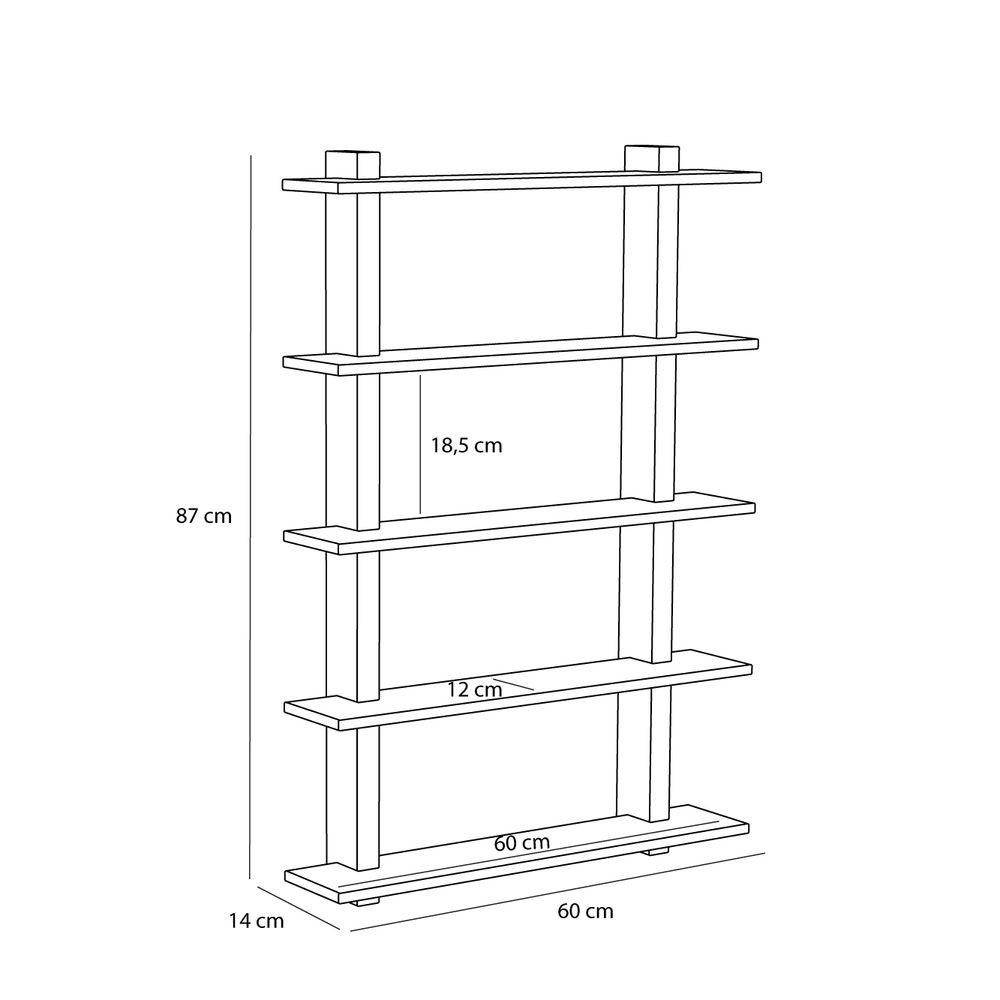 Hübsch Simple reol Large – natur