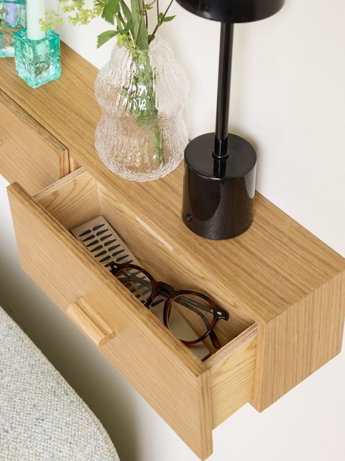 Hovedbilde Hübsch Shuno Reol 60x14x12 cm – natur/oransje