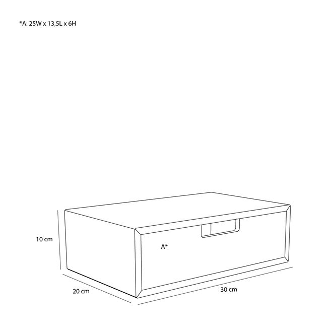 Hovedbilde Hübsch Hide oppbevaringskasse 30x20 cm – brun