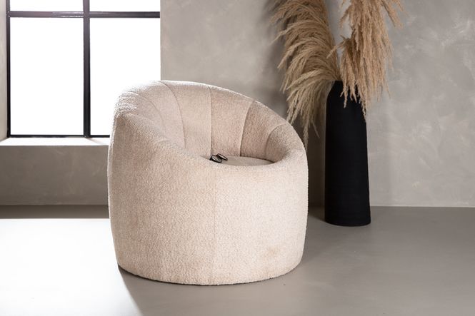 Hovedbilde Venture Home Warren lenestol – beige bouclé