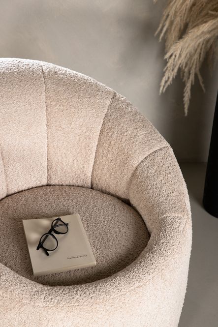 Hovedbilde Venture Home Warren lenestol – beige bouclé