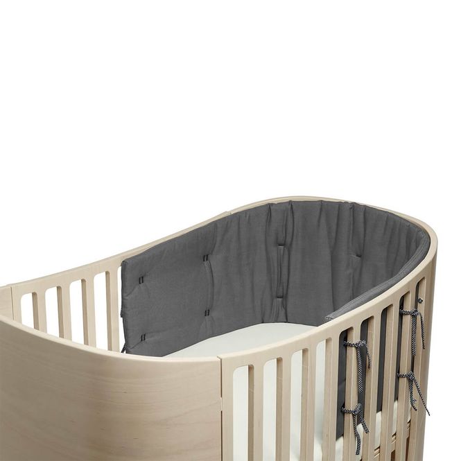 Hovedbilde Leander Classic Kantbeskyttelse til Babyseng grå