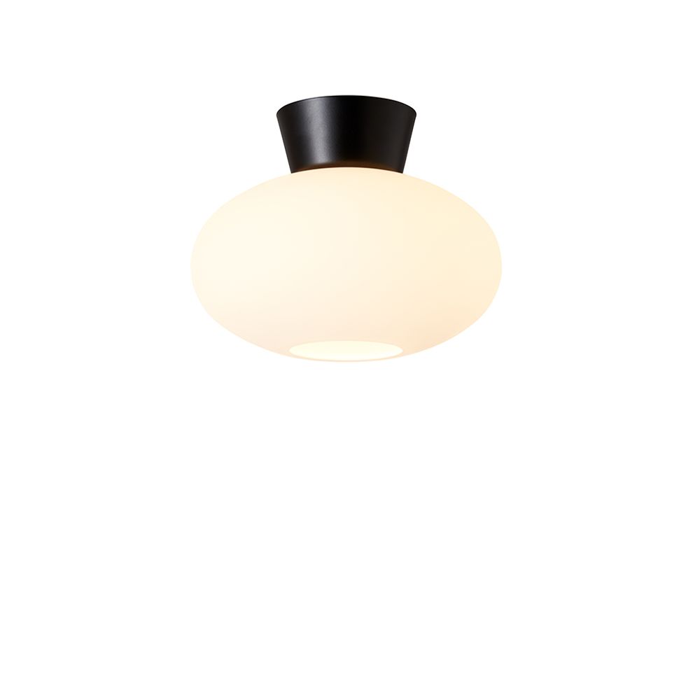 Belid Bullo Plafond Ø27cm E27 Mattsort Opalglass