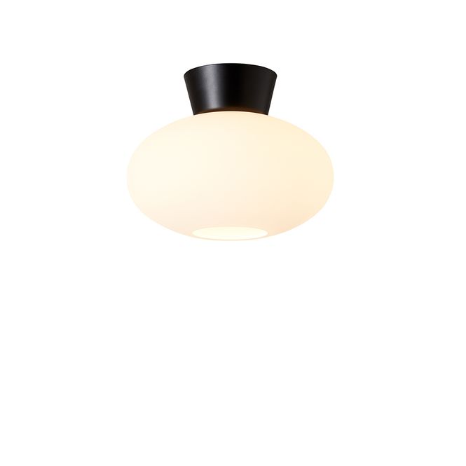 Hovedbilde Belid Bullo Plafond Ø27cm E27 Mattsort Opalglass