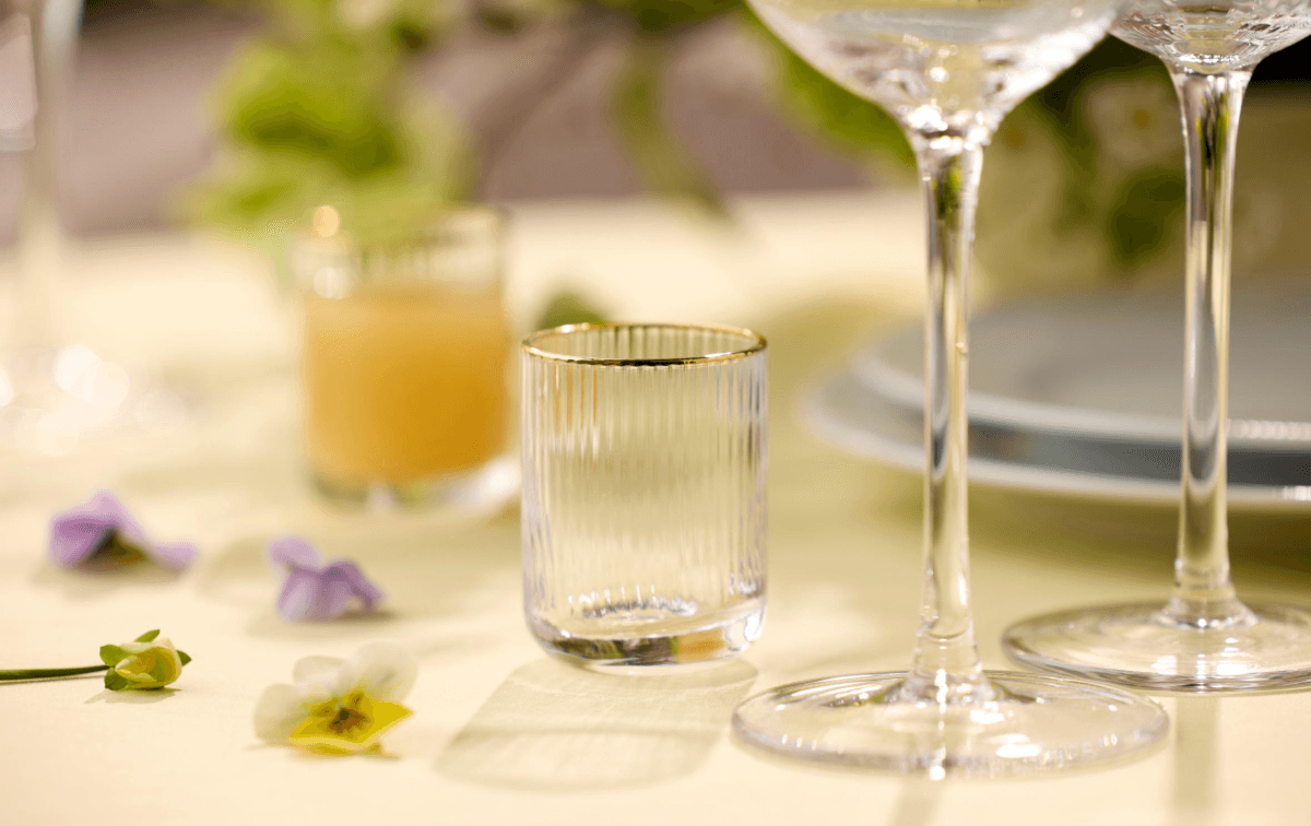 Lyngby Glass Palermo Gold Shotglass 4 stk