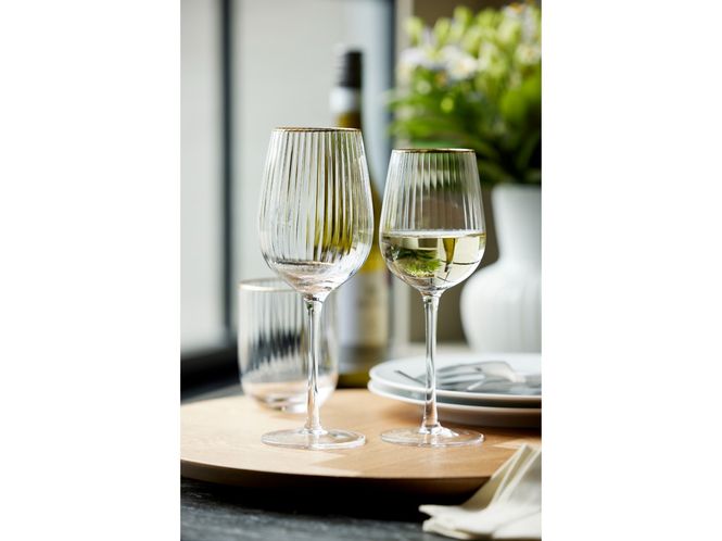 Hovedbilde Lyngby Glass Palermo Gold Rødvinsglass 40 cl 4-pk