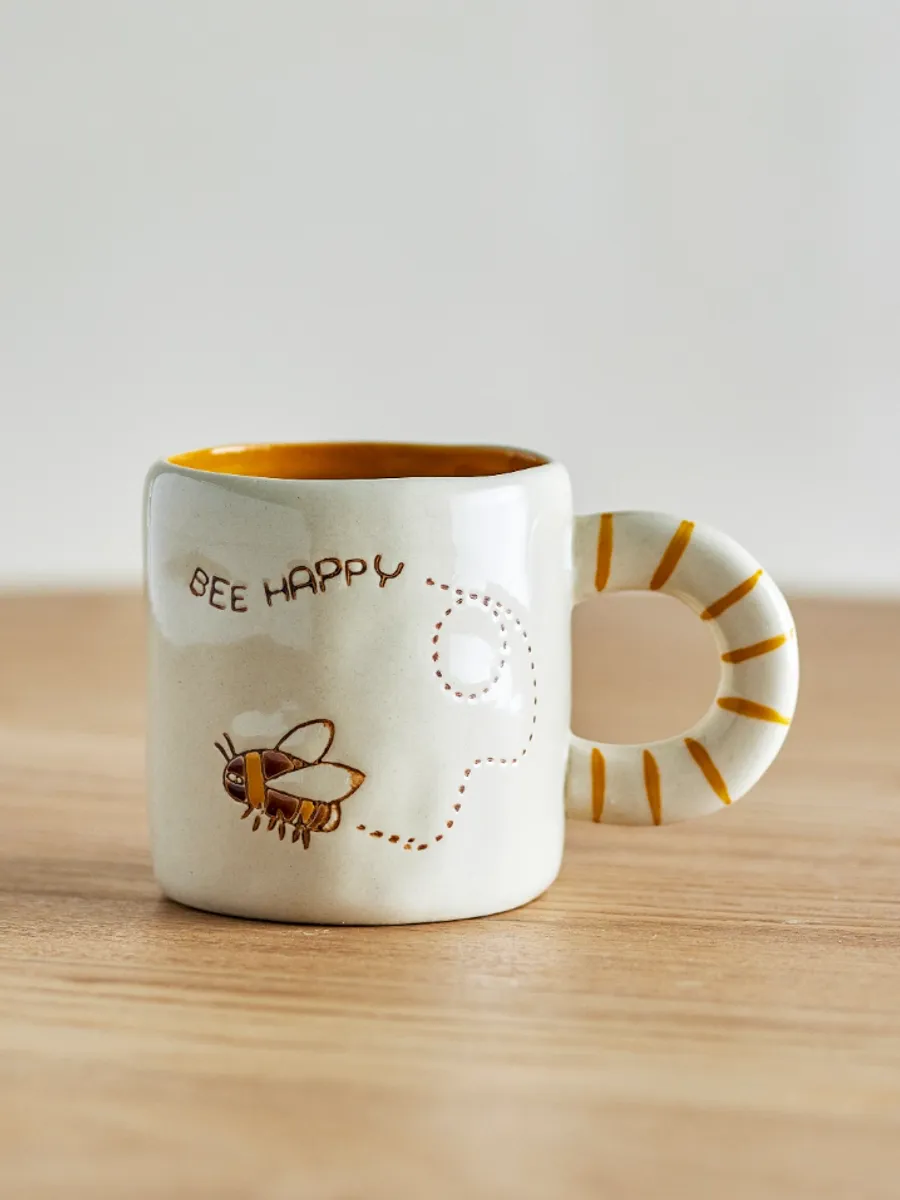 Bloomingville MINI Cloudy Kopp Bee 225 ml