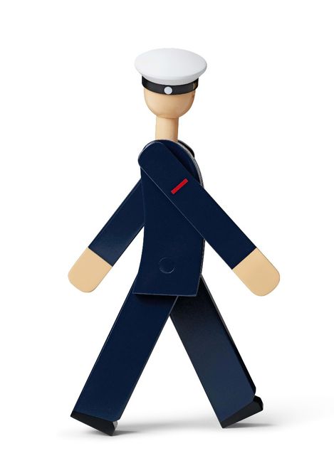Hovedbilde Kay Bojesen Marine mørk blå/hvit
